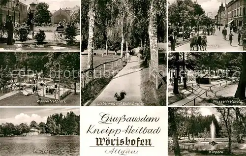 AK / Ansichtskarte Bad Woerishofen Kurhaus Wassertretplatz Waldsee Elsterweg Kurpromenade Kurpark Kat. Bad Woerishofen