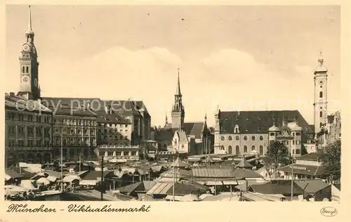 AK / Ansichtskarte Muenchen Viktualienmarkt Kat. Muenchen