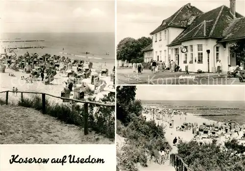 AK / Ansichtskarte Koserow Ostseebad Usedom Bahnhof Strandpromenade Kat. Koserow