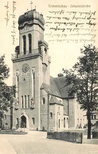 AK / Ansichtskarte Crimmitschau Johanniskirche Kat. Crimmitschau