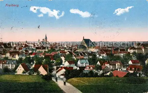 AK / Ansichtskarte Freiberg Sachsen Stadtpanorama Kat. Freiberg