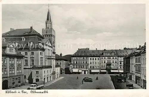 AK / Ansichtskarte Loebau Sachsen Altmarkt mit Rathaus Kat. Loebau