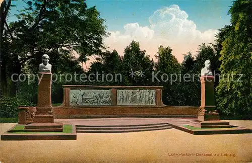 AK / Ansichtskarte Leipzig List Harkort Denkmal Buesten Kat. Leipzig