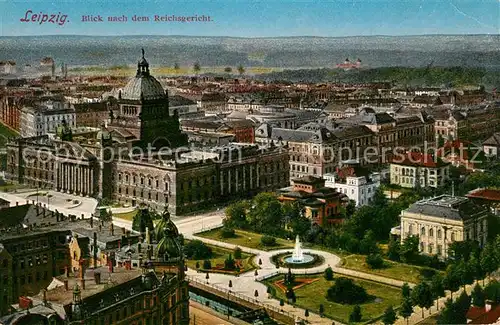 AK / Ansichtskarte Leipzig Blick nach dem Reichsgericht Kat. Leipzig