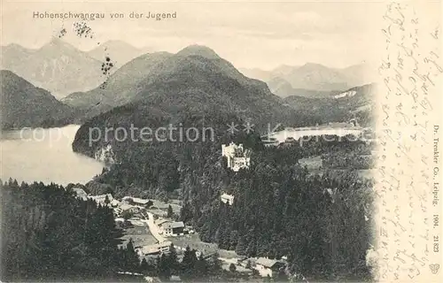 AK / Ansichtskarte Hohenschwangau Fliegeraufnahme  Kat. Schwangau