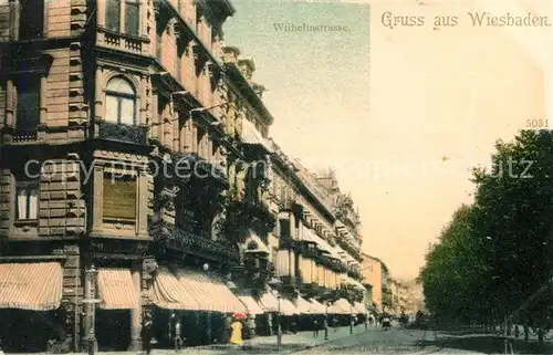 AK / Ansichtskarte Wiesbaden Wilhelmstrasse Kat. Wiesbaden