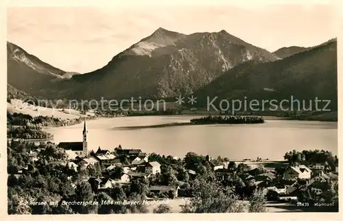 AK / Ansichtskarte Schliersee mit Brecherspitze Kat. Schliersee