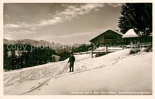 AK / Ansichtskarte Bad Toelz Waldherr Alm Benediktenwandgruppe Langlauf Kat. Bad Toelz