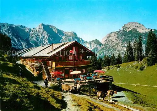 AK / Ansichtskarte Pertisau Achensee Baerenbadalpe Ochsenkar Hahnenkamm Tristenkopf  Kat. Eben am Achensee