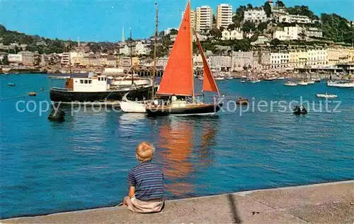 AK / Ansichtskarte Torquay UK Hafenpartie