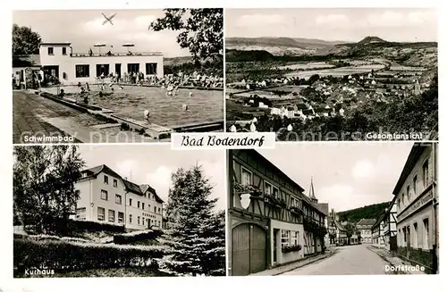 AK / Ansichtskarte Bad Bodendorf Schwimmbad Panorama Kurhaus Dorfstrasse Kat. Sinzig