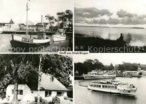 AK / Ansichtskarte Wiek Ruegen Hafen Faehrschiff  Kat. Wiek