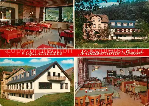 AK / Ansichtskarte Schollbrunn Spessart Gaststaette Nickelsmuehle Kat. Schollbrunn