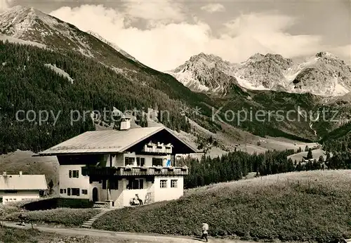 AK / Ansichtskarte Mittelberg Kleinwalsertal Fremdenheim Franz Riezler Kat. Oesterreich