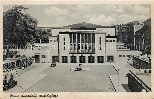 AK / Ansichtskarte Weimar Thueringen Weimarhalle Haupteingaenge Kat. Weimar