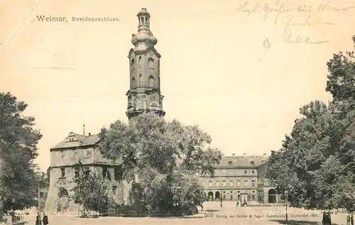 AK / Ansichtskarte Weimar Thueringen Residenzschloss Kat. Weimar