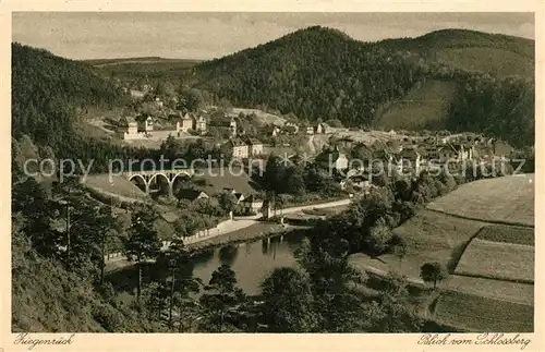 AK / Ansichtskarte Ziegenrueck Panorama Blick vom Schlossberg