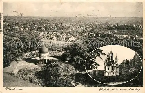 AK / Ansichtskarte Wiesbaden Blick vom Neroberg Kat. Wiesbaden