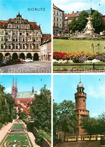 AK / Ansichtskarte Goerlitz Sachsen Rathaus Platz der Befreiung Ochsenbastei Reichenbacher Turm Kat. Goerlitz