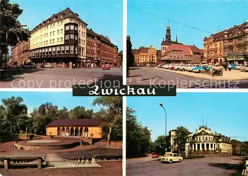 AK / Ansichtskarte Zwickau Sachsen Ringkaffee Markt Freilichtbuehne Milchbar  Kat. Zwickau