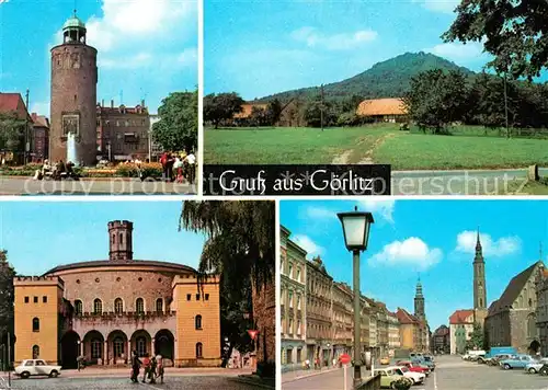 AK / Ansichtskarte Goerlitz Sachsen Marienplatz Landeskrone Kaisertrutz Leninplatz Kat. Goerlitz