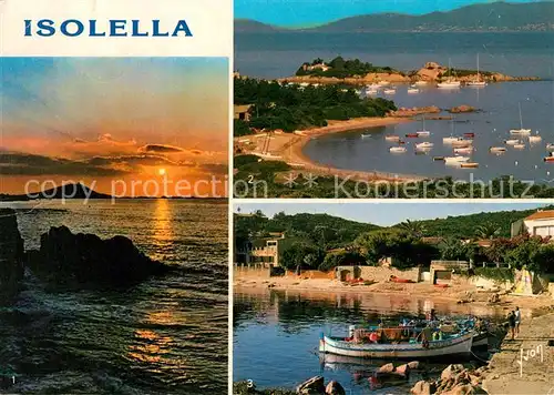 AK / Ansichtskarte Corse Ile de Isolella Sur la Rive sud du Golfe dAjaccio la Pointe des Sette Naves ses Plages de Sable fin et le petit Port Kat. Ajaccio