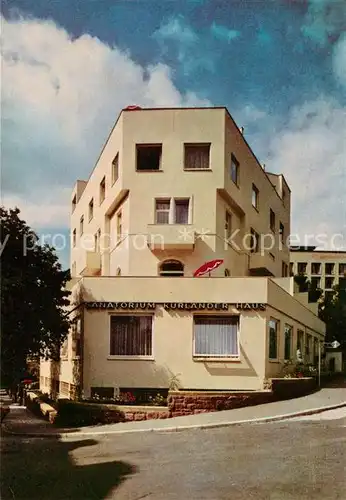 AK / Ansichtskarte Bad Kissingen Sanatorium Kurlaender Haus Kat. Bad Kissingen