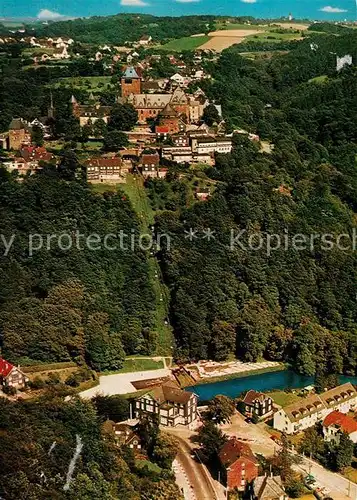 AK / Ansichtskarte Burg Wupper Fliegeraufnahme Seilbahn Unterburg Kat. Solingen