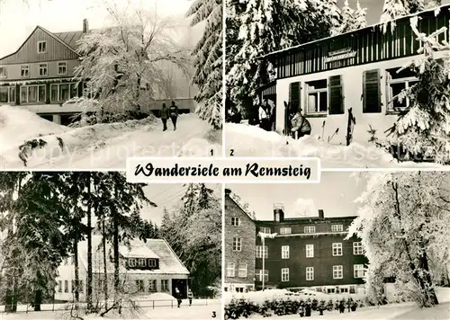 AK / Ansichtskarte Rennsteig Frauenwald Fraubachmuehle Neustadt Waldbaude Schmiedefeld Kat. Neuhaus Rennweg