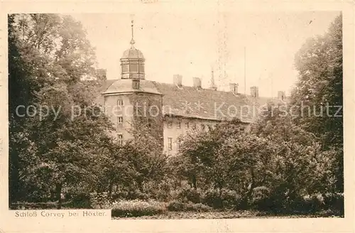 AK / Ansichtskarte Hoexter Weser Schloss Corvey Kat. Hoexter