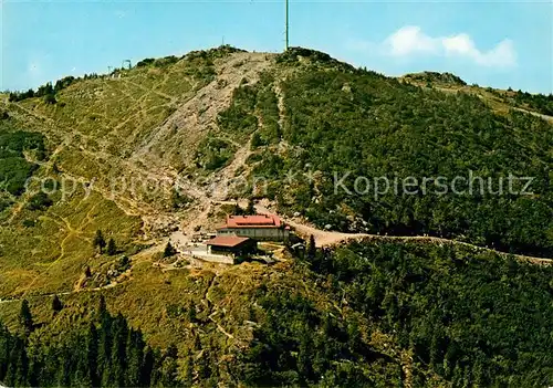 AK / Ansichtskarte Grosser Arber Schutzhaus und Bergstation Fliegeraufnahme Kat. Bayerisch Eisenstein