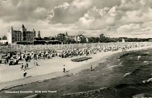 AK / Ansichtskarte Zinnowitz Ostseebad Strand