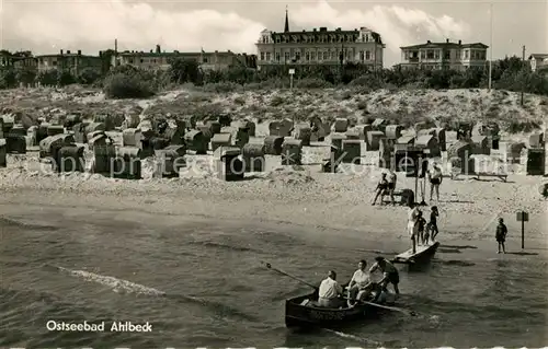 AK / Ansichtskarte Ahlbeck Ostseebad Strand Kat. Heringsdorf Insel Usedom