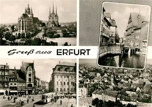 AK / Ansichtskarte Erfurt Anger Dom Severikirche Panorama Kat. Erfurt