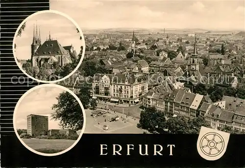 AK / Ansichtskarte Erfurt Panorama Severi Dom Hochhaus Beethovenplatz Kat. Erfurt