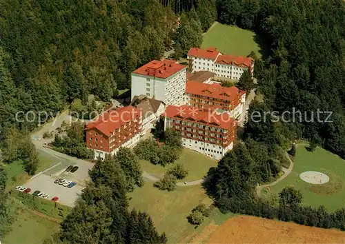 AK / Ansichtskarte Cham Oberpfalz Fliegeraufnahme Bayerwald Klinik Kat. Cham