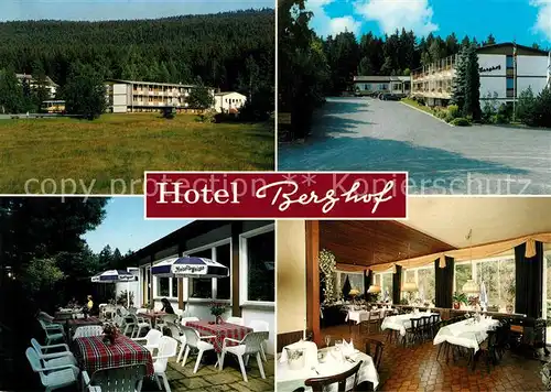 AK / Ansichtskarte Bischofsgruen Hotel Berghof Kat. Bischofsgruen