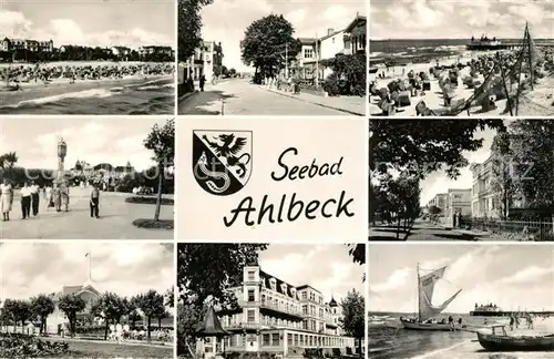 AK / Ansichtskarte Ahlbeck Ostseebad Strandpartien Ortsmotive Kat. Heringsdorf Insel Usedom