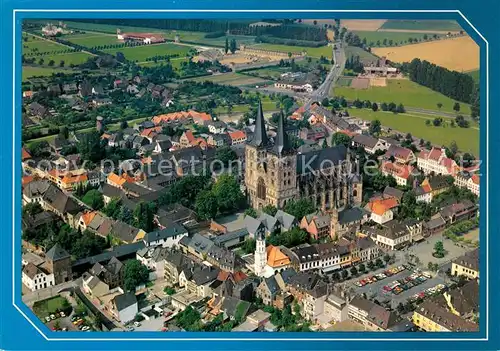 AK / Ansichtskarte Xanten Fliegeraufnahme Kirche Theater Kat. Xanten