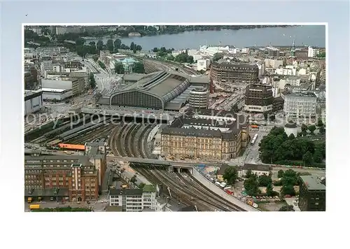 AK / Ansichtskarte Hamburg Fliegeraufnahme Hauptbahnhof Kat. Hamburg