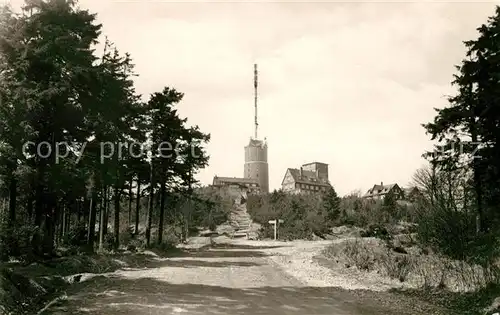 AK / Ansichtskarte Grosser Inselsberg Sendeturm Gaststaette Kat. Brotterode