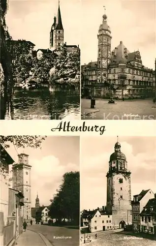 AK / Ansichtskarte Altenburg Thueringen Rathaus Rote Spitzen Kunstturm Nicolaiturm Kat. Altenburg