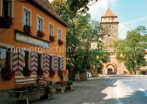 AK / Ansichtskarte Rothenburg Tauber Hotel Gasthof Rappen  Kat. Rothenburg ob der Tauber