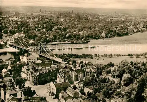 AK / Ansichtskarte Dresden Blick von Oberloschwitz Kat. Dresden Elbe