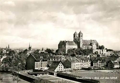 AK / Ansichtskarte Quedlinburg Schlossblick Kat. Quedlinburg