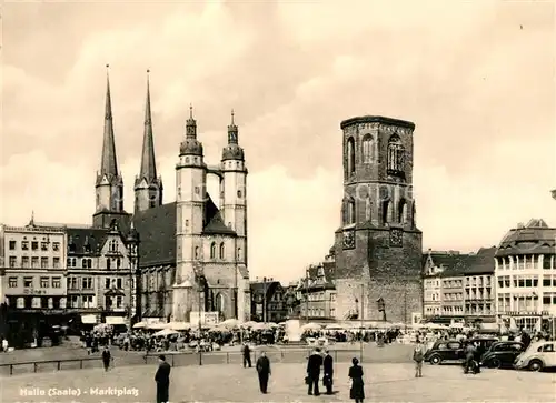 AK / Ansichtskarte Halle Saale Marktplatz Kat. Halle