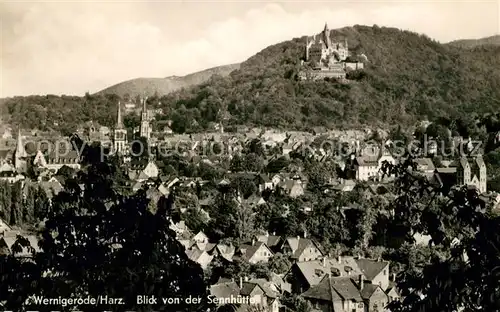 AK / Ansichtskarte Wernigerode Harz Panorama Schloss Kat. Wernigerode