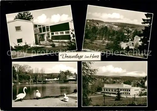 AK / Ansichtskarte Braunlage Kurmittelhaus Kurparkteich Kurhaus Panorama Kat. Braunlage Harz