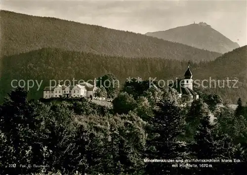 AK / Ansichtskarte Maria Eck Minoritenkloster Wallfahrtskirchlein Hochfelln Kat. Siegsdorf