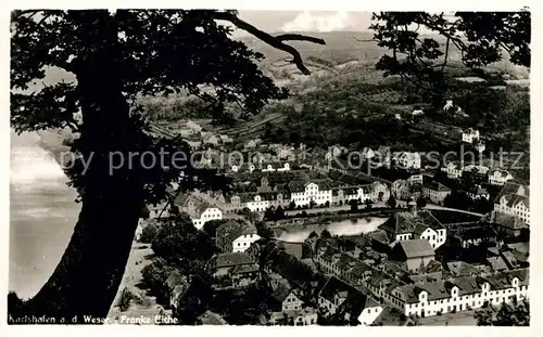 AK / Ansichtskarte Karlshafen Bad Blick von der Franke Eiche Kat. Bad Karlshafen